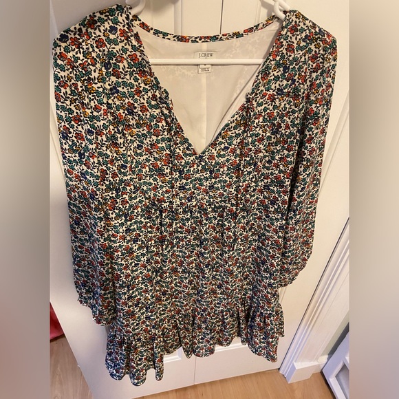 J Crew Long Sleeve Floral Dress - Picture 2 of 5